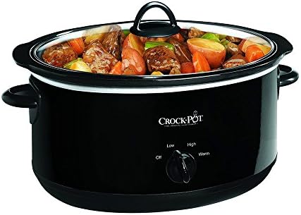 Crock-Pot 8 Quart Manual Slow Cooker – Black Edition-IAN3