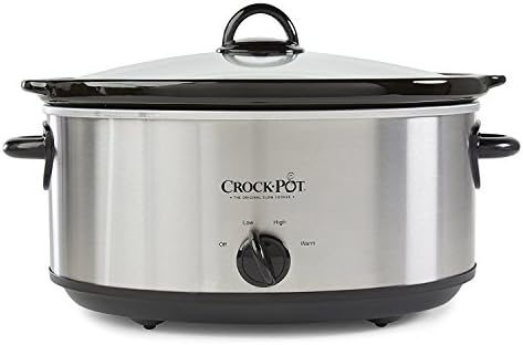 Crock-Pot 7 Quart Oval Manual Slow Cooker – Stainless Steel Edition-RXSS