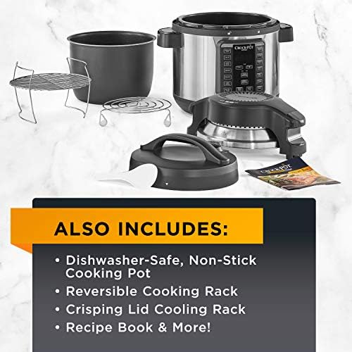 Crock-Pot Express Crisp 8 Quart 10-in-1 Pressure Cooker Edition-H1NI