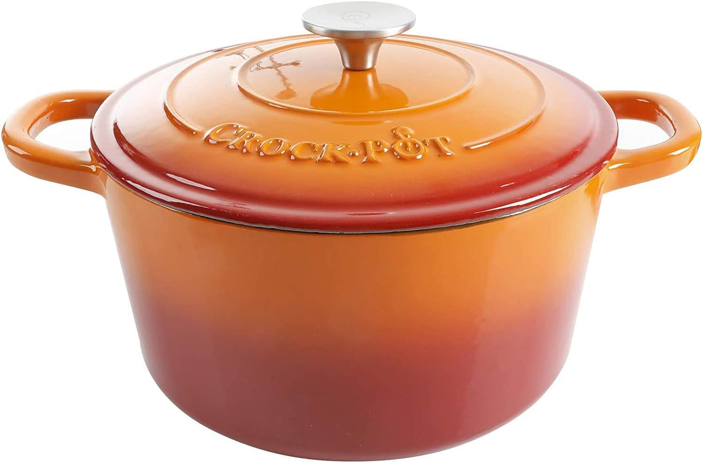 Crock-Pot 3 Quart Enameled Cast Iron Dutch Oven – Aqua Edition-9JPB