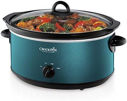 Crock-Pot 7 Quart Manual Slow Cooker – Turquoise Edition-QABX