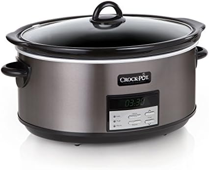Crock-Pot 8 Quart Programmable Slow Cooker with Auto Warm Edition-VG5U