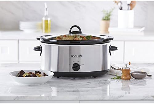 Crock-Pot 7 Quart Oval Manual Slow Cooker – Stainless Steel Edition-RXSS