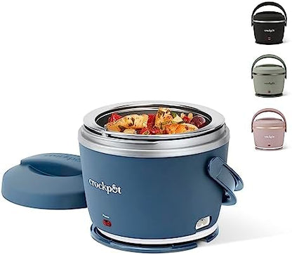 Crock-Pot Electric Lunch Box Food Warmer 20oz – Faded Blue Edition-5P4W