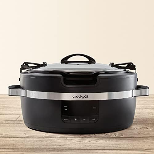 Crock-Pot Thermoshield 6 Quart Slow Cooker with Carry Handles Edition-J0HR