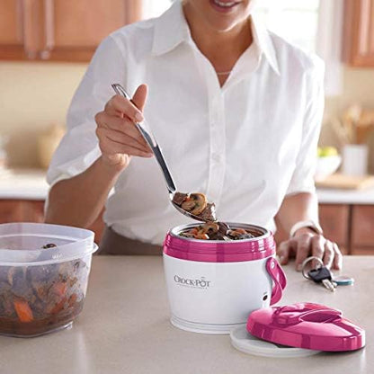 Crock-Pot Lunch Crock Portable Food Warmer 20oz – Pink Edition-T7UW