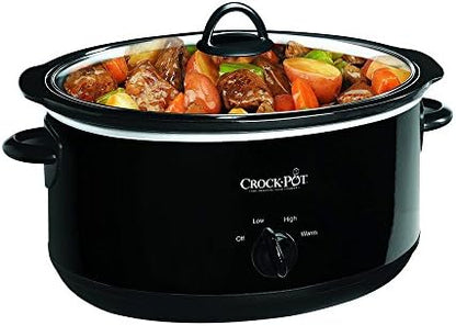 Crock-Pot 8 Quart Manual Slow Cooker – Black Edition-IAN3
