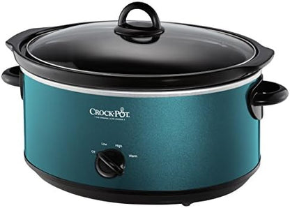 Crock-Pot 7 Quart Manual Slow Cooker – Turquoise Edition-QABX