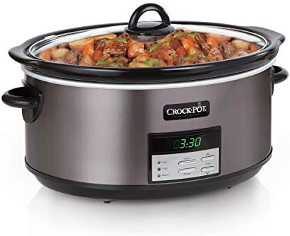 Crock-Pot 8 Quart Programmable Slow Cooker with Auto Warm Edition-VG5U