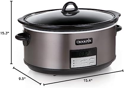 Crock-Pot 8 Quart Programmable Slow Cooker with Auto Warm Edition-VG5U