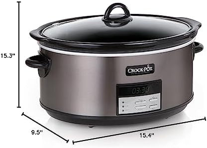 Crock-Pot 8 Quart Programmable Slow Cooker with Auto Warm Edition-VG5U
