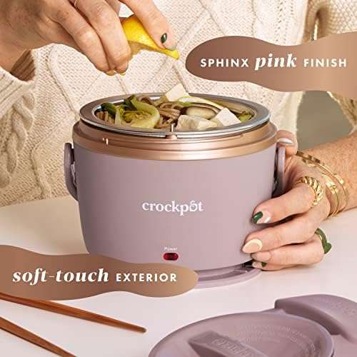 Crock-Pot Electric Lunch Box Food Warmer 20oz – Blush Pink Edition-CZ1F