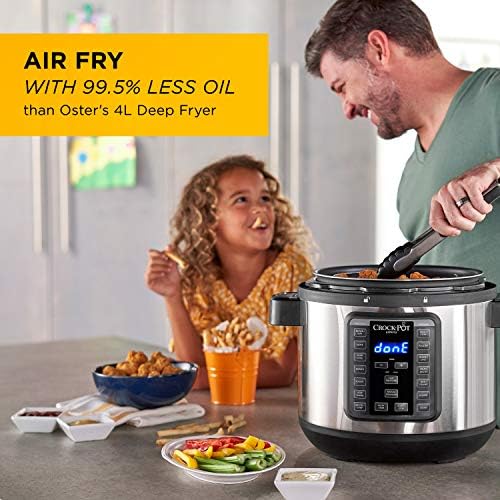 Crock-Pot Express Crisp 8 Quart 10-in-1 Pressure Cooker Edition-H1NI