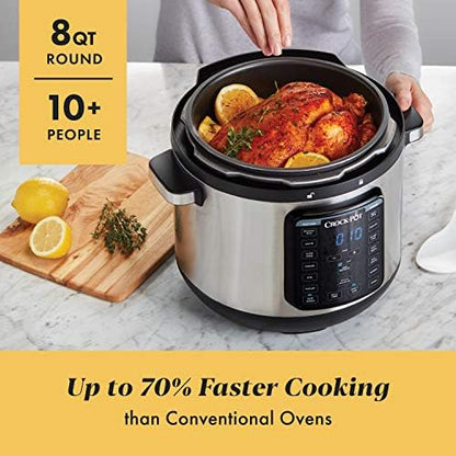 Crock-Pot 8 Quart Express Crock Multi-Use Pressure Cooker Edition-3I0P