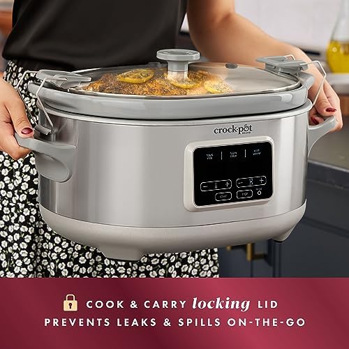 Crock-Pot 7 Quart Programmable Cook & Carry Slow Cooker Edition-8J3A