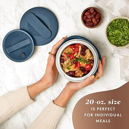Crock-Pot Electric Lunch Box Food Warmer 20oz – Faded Blue Edition-5P4W