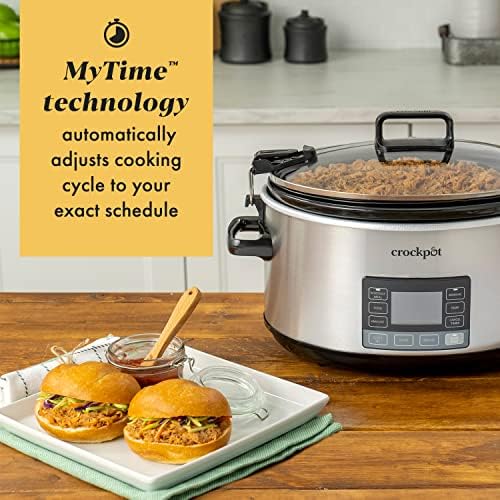 Crock-Pot 7 Quart Portable Programmable Slow Cooker with Timer Edition-CJR0