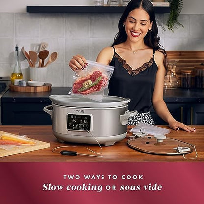 Crock-Pot 7 Quart Programmable Cook & Carry Slow Cooker Edition-8J3A