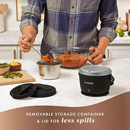 Crock-Pot Electric Lunch Box Food Warmer 20oz – Black Edition-2WZA
