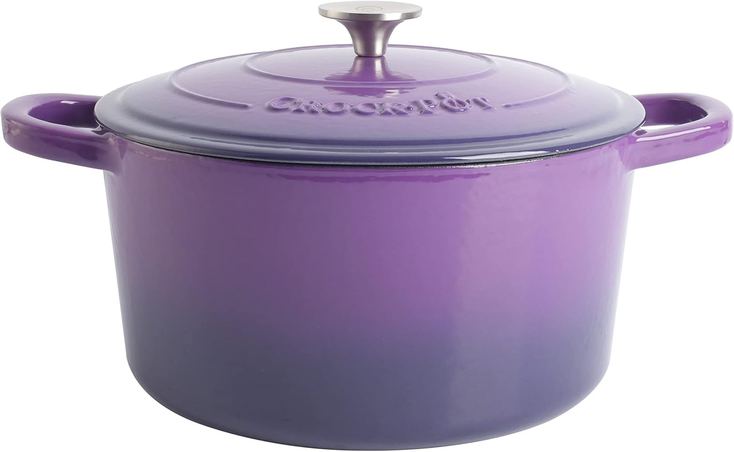 Crock-Pot 3 Quart Enameled Cast Iron Dutch Oven – Aqua Edition-9JPB