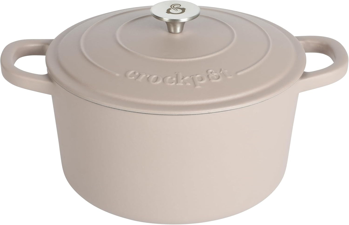 Crock-Pot 3 Quart Enameled Cast Iron Dutch Oven – Aqua Edition-9JPB