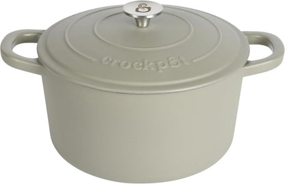 Crock-Pot 3 Quart Enameled Cast Iron Dutch Oven – Aqua Edition-9JPB