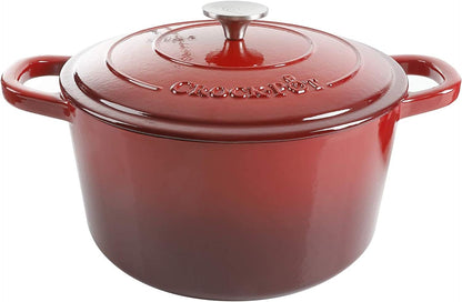 Crock-Pot 3 Quart Enameled Cast Iron Dutch Oven – Aqua Edition-9JPB