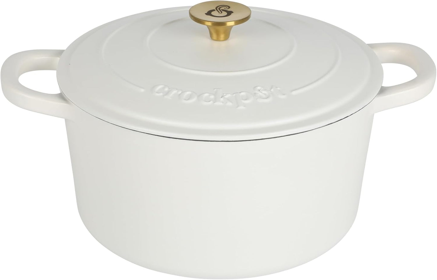 Crock-Pot 3 Quart Enameled Cast Iron Dutch Oven – Aqua Edition-9JPB