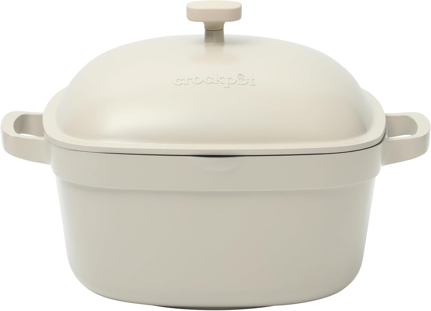 Crock-Pot 3 Quart Enameled Cast Iron Dutch Oven – Aqua Edition-9JPB