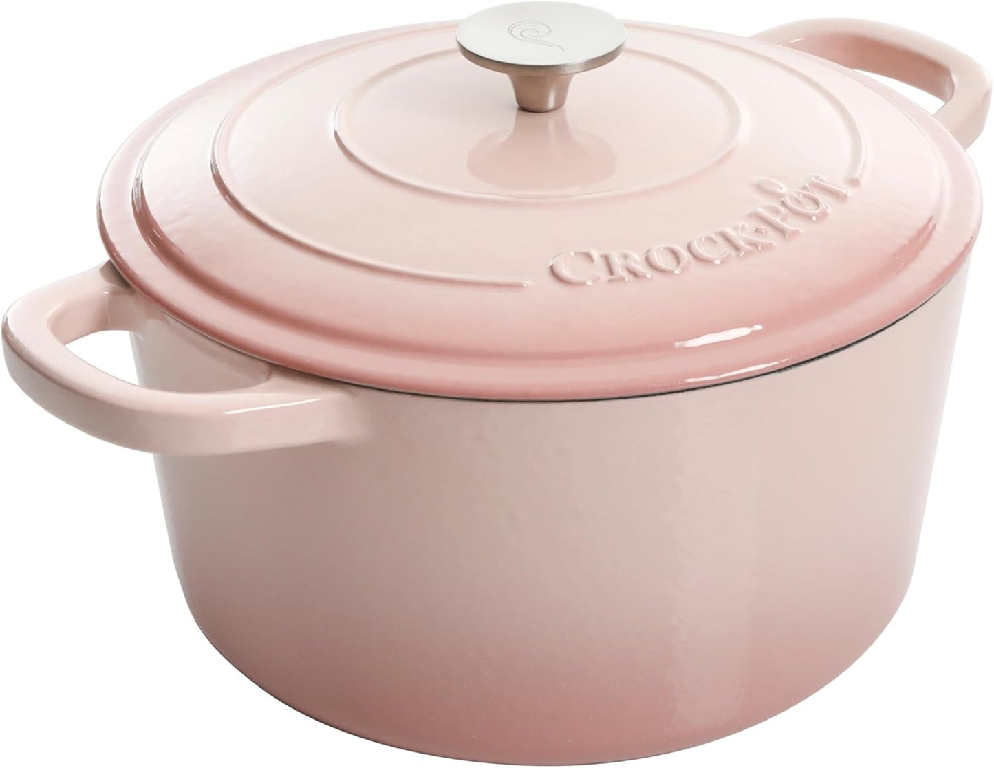 Crock-Pot 3 Quart Enameled Cast Iron Dutch Oven – Aqua Edition-9JPB