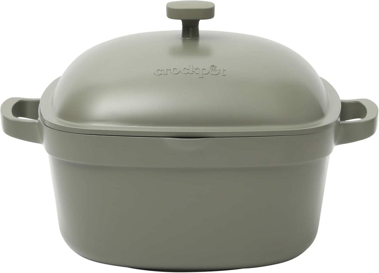 Crock-Pot 3 Quart Enameled Cast Iron Dutch Oven – Aqua Edition-9JPB